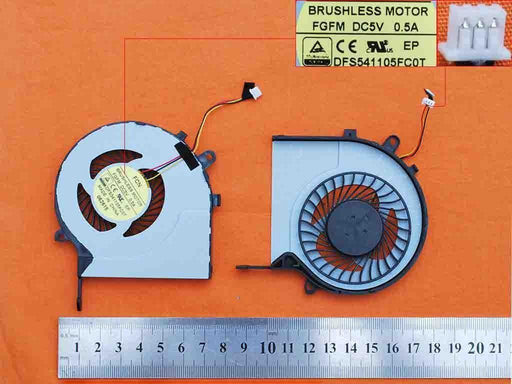 Ventilador Cpu Para Portátil Toshiba Satellite C55-C L50-C L55-C L55-C5272 P50-C S55-C S55 Dfs541105Fc0T
