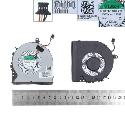 Ventilador Cpu Para Portátil Hp Envy M6-P M6-P113Dx Dc28000G7F0