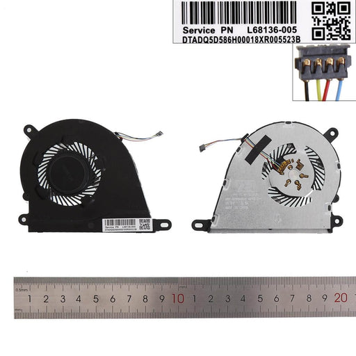 Ventilador Cpu Para Portátil Hp Pavilion 15-Dy 15-Dy1024 14-Dq 14S-Fq 14S-Dq 15S-Fq 15S-Eq 340S G7