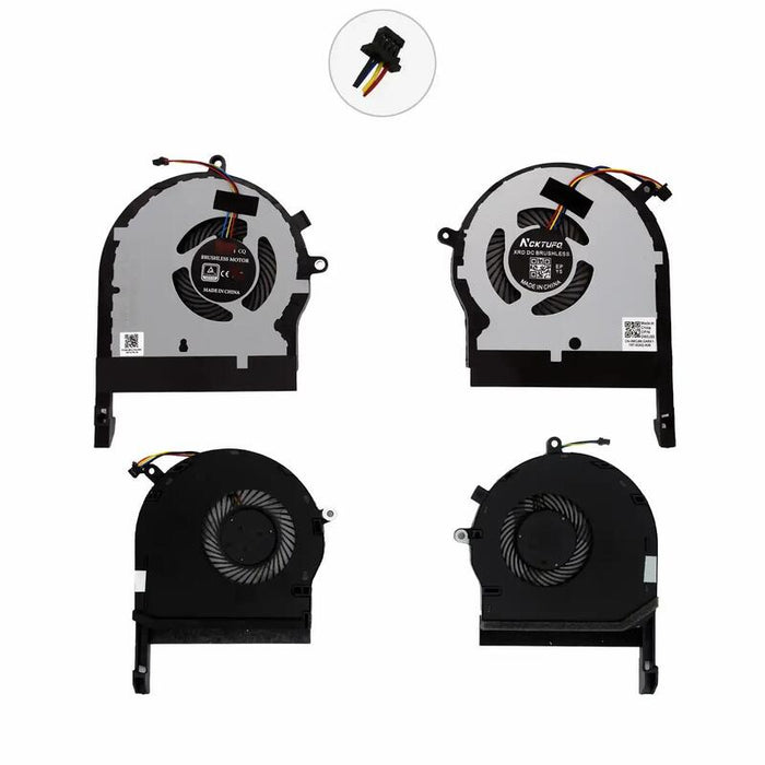Ventiladores Cpu + Gpu Para Portátil Asus Tuf Fx 504 Dfs501105pr0t Ep