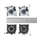 Ventiladores Cpu + Gpu Para Portátil Acer Swift 3 Sf314-51