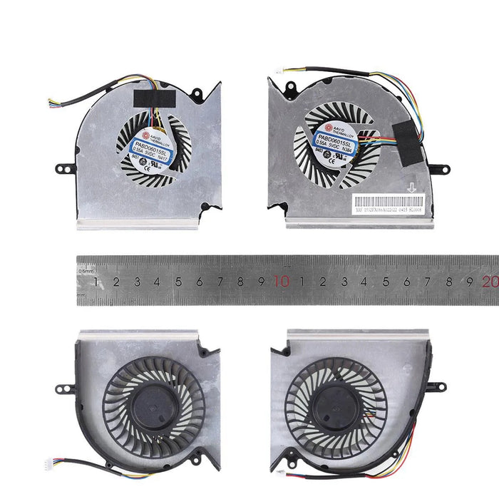Ventiladores Cpu + Gpu Para Portátil Msi Ge75 Gp75 Gl75 We75 Vr Ms-17E2 Ms-1E4 Ms-1E5 Ms-1E7
