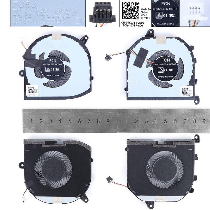 Ventiladores Para Portátil Dell Xps 15 9570 15 7590 Precision M5530 M5540 P56f