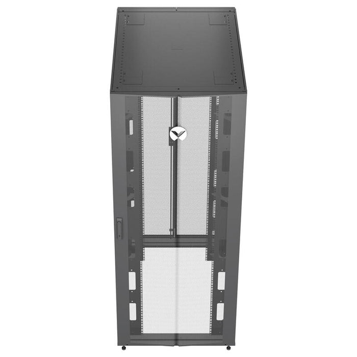 Vertiv Rack 42u 1998mm H X 800mm W X 1215mm D With Front Door 2 Split Locking Rear Doors 2 Pair 19 Mounting Rails 4 Split