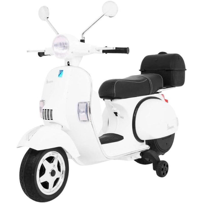 Vespa Px150 12v Blanco - Moto Eléctrica Para Niños