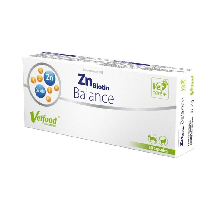 Vetfood Znbiotin Balance Cynk Biotyna Pies I Kot  60 Kapsulek