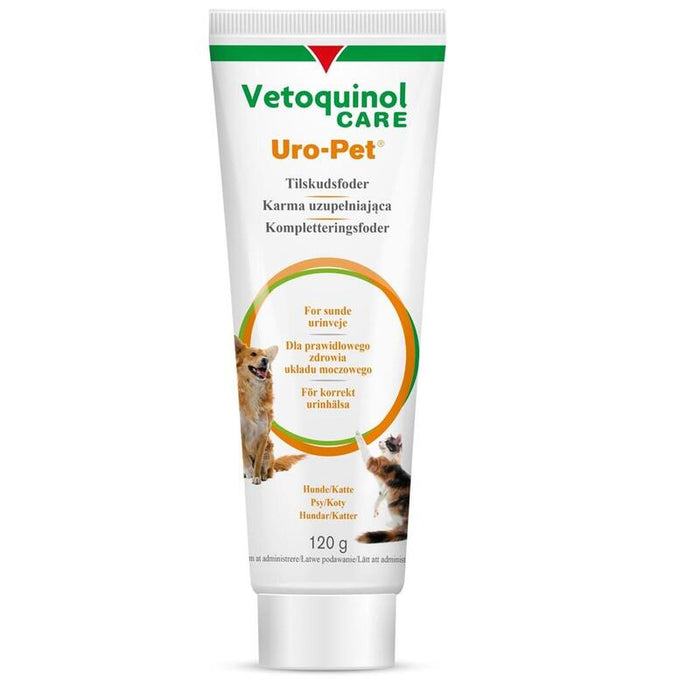 Vetoquinol Uro-Pet - Pasta Acidificante Urinaria Para Perro Y Gato  120g