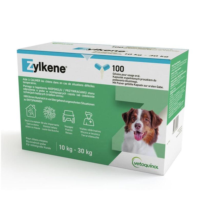 Vetoquinol Zylkene (10-30 Kg) - Comprimidos Calmantes Para Perros  10 Uds