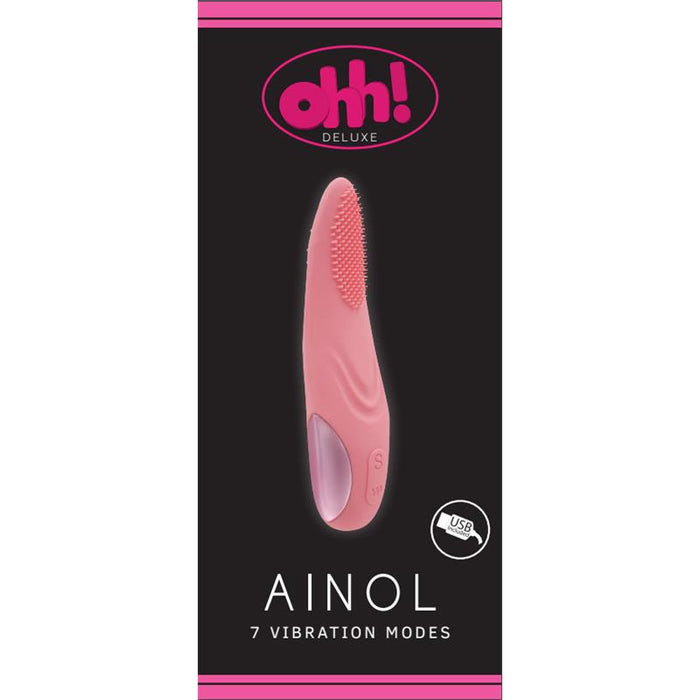 Vibrador Ainol Rosa Silicona Líquida 25 X 3.2 Cm