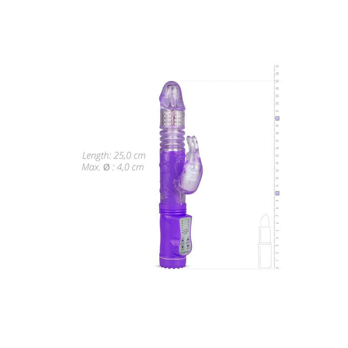Vibrador  Percutador Y Bolas Rotadoras Púrpura
