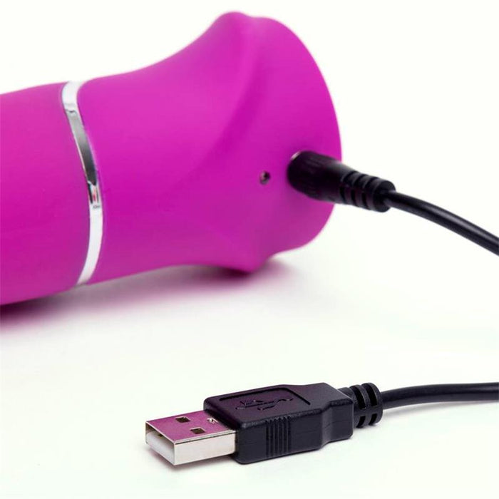 Vibrador Rotador Beaded Punto-G Purpura