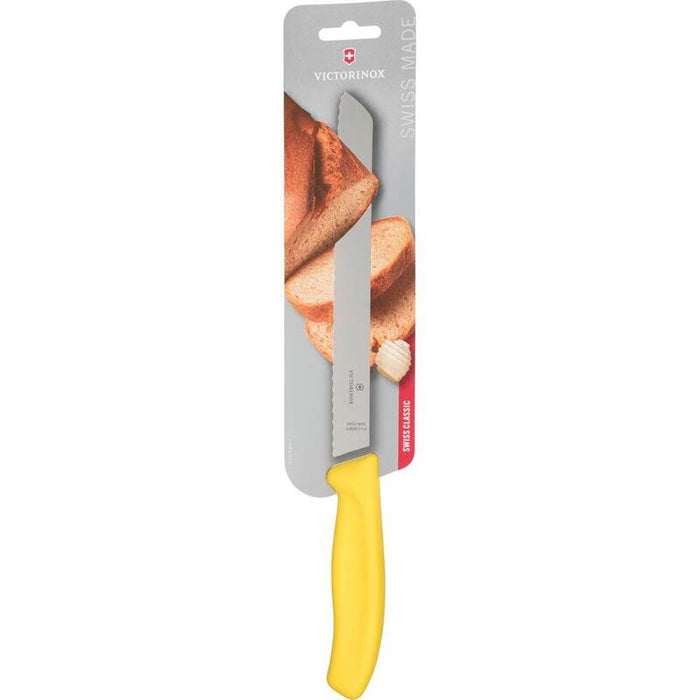 Victorinox Bread Knife 21cm Yellow Serrated Blade Shape
