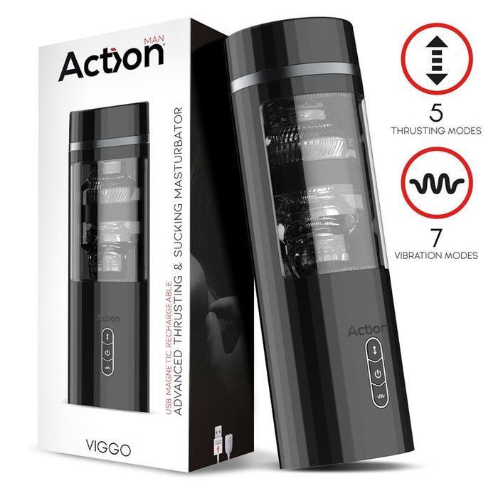 Masturbador Viggo  Advanced Con Up And Down Y Succión Usb