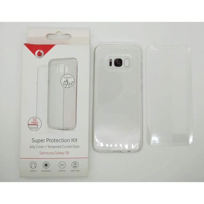 Vodafone Case Samsung S8 Jelly Transparent With Pellicola