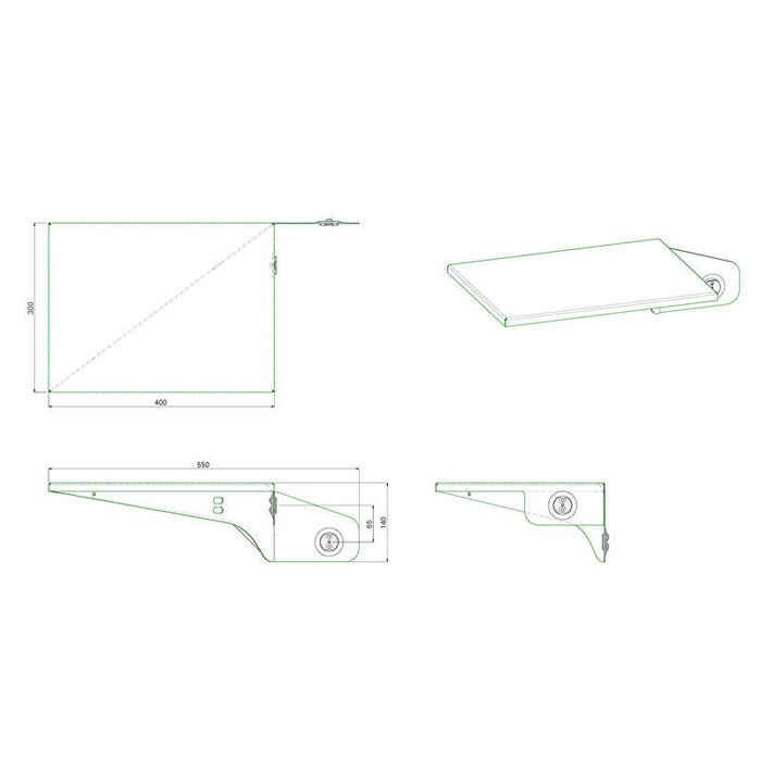 Vogels Smartmetals Laptop Ablage Para Liftsysteme 1 Säule