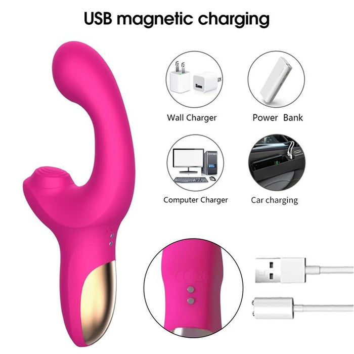 Volse Vibrador Triple Función Con Finger Y Pulsación Tapping