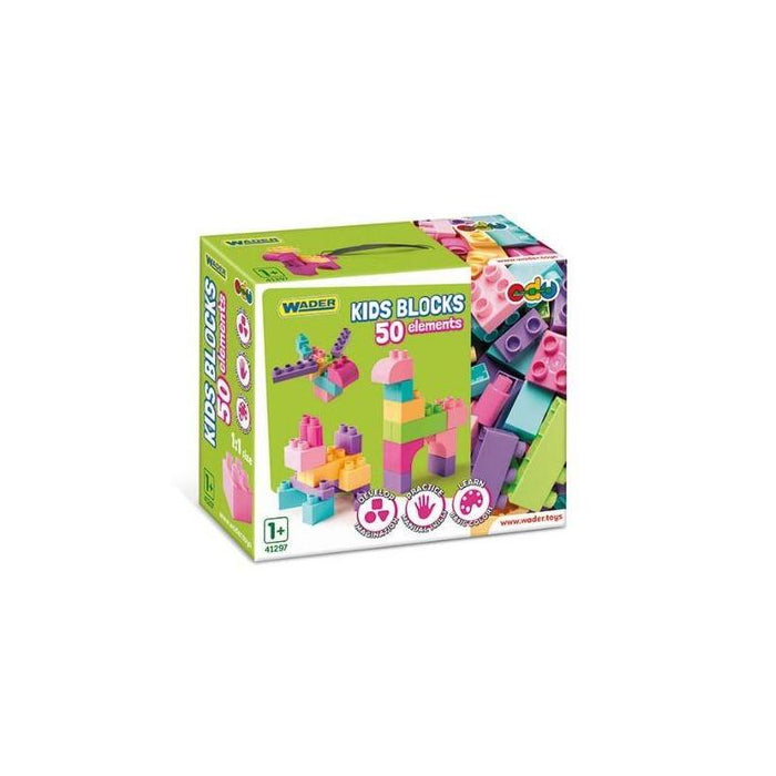 Wader Kids Blocks 50 Pcs Rosa