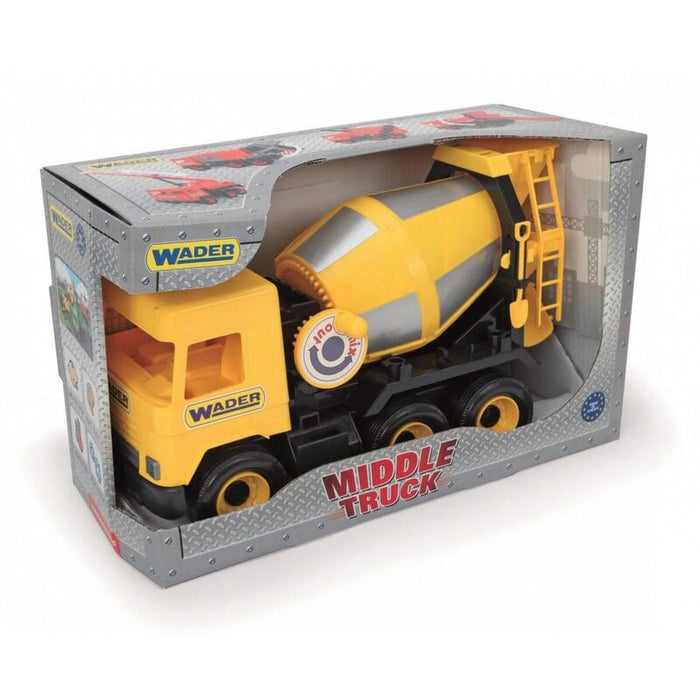 Wader Middle Truck Concr Ete Mixer Yellow 38 Cm