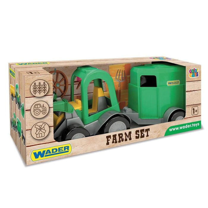 Wader Tractor With A     Horse Trailer
