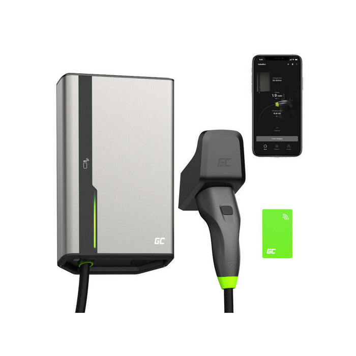 Wallbox Green Cell Habuden 22kw 32a - 5m De Cable Con Nfc