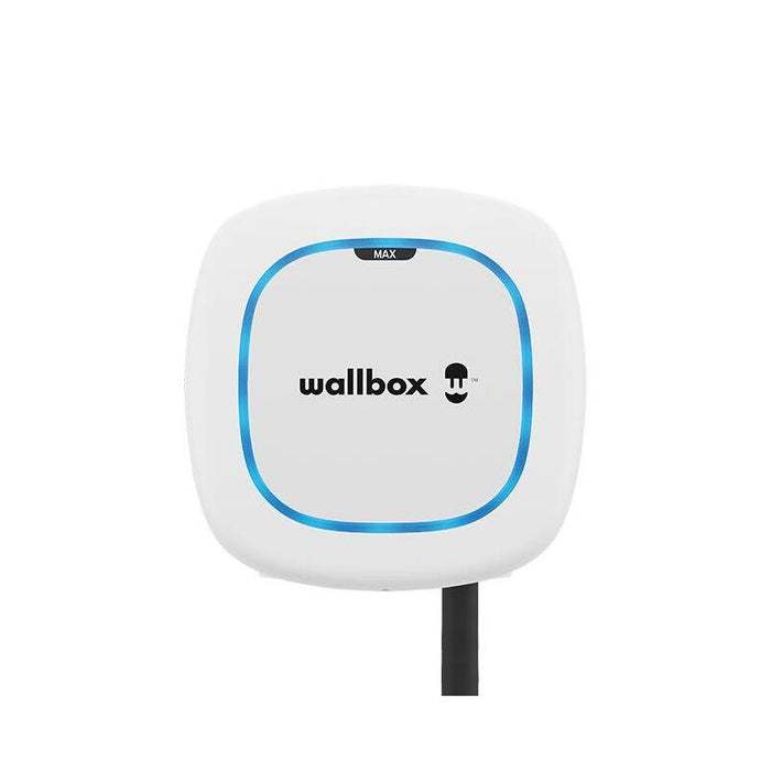 Wallbox Pulsar Max Electric Vehicle Charge, 5 Meter Cable Type 2, 22kw, Ik10 Protection Rating, White