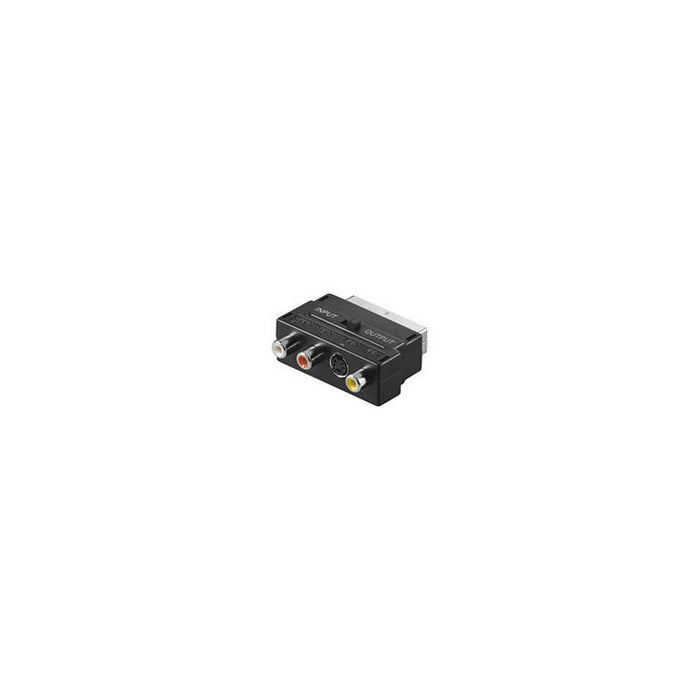Wentronic Avk 196, Scart, 3x Rca + 1x Mini Din (4-Pin), Macho/Hembra, Negro