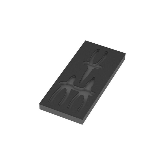 Wera 9884 Inserto De Espuma Para Juego De Alicates Knipex Vde 1, Vacío Negro/Gris, Para Carro De Taller Tool Rebel 05137384001