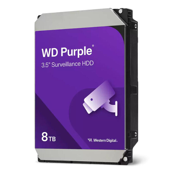 Western Digital 8tb-Wdpurple Disco Duro 8tb Wd Purple Para Videovigilancia 3.5" Sata 256mb De Caché