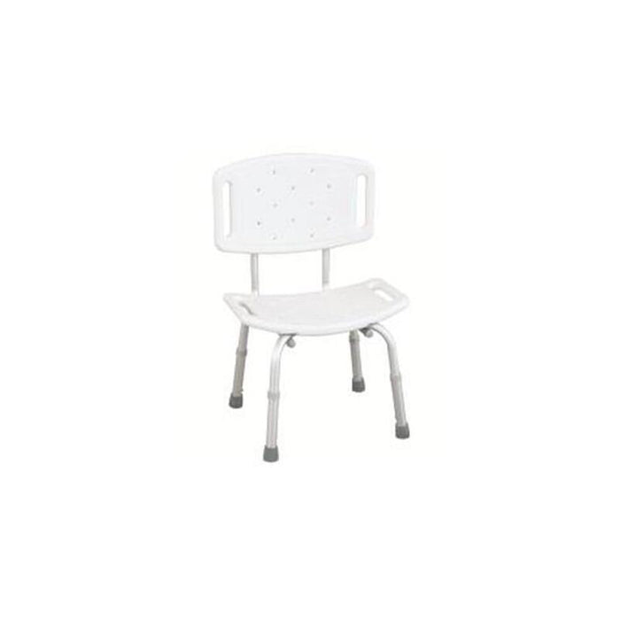 Wilson Rf-820 Fondo Reha Taburete De Ducha Blanco Con Recorte Y Respaldo