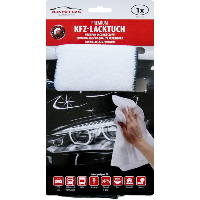 Xantos Premium Flausch-Lacktuch 40x40cm Blanco