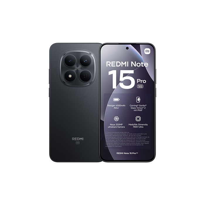 Xiaomi Redmi Note 15 Pro 5g Dual Sim 12gb Ram 512gb - Black