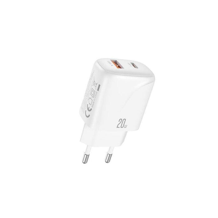 Xo L158 Cargador De Corriente 20w - Usb-A Y Usb-C - Alto Rendimiento - Blanco