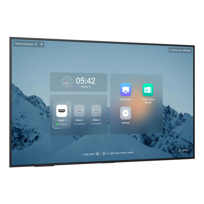 Yealink Meetingdisplay 75'' 3840x2160 3xhdmi W Lan Bt Android