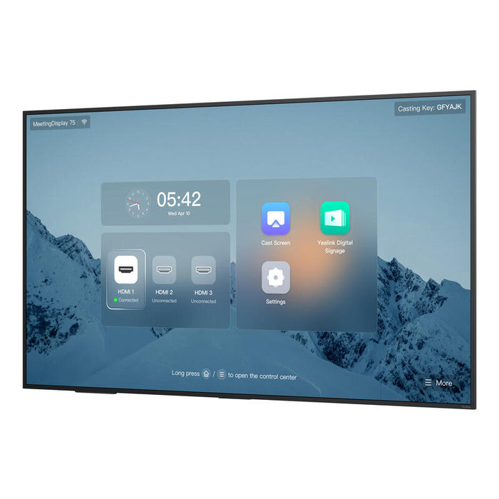 Yealink Meetingdisplay 75'' 3840x2160 3xhdmi W Lan Bt Android