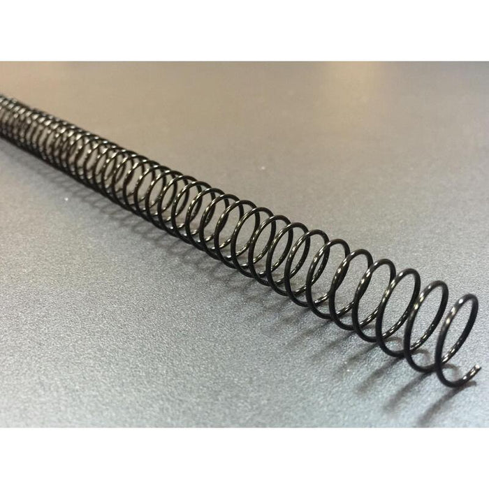 Yosan Espiral Plastico Negra 12 Mm (Paso 56  4.1) 100 Unidades