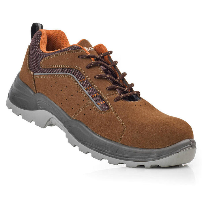 Zapatos De Seguridad Lusitania Microfibra Serraje Marrón S1p Metalfree Src Talla 39 Anibal