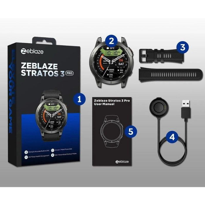 Zeblaze Stratos 3 Pro Negro