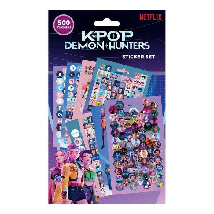 Zestaw Naklejek 500 Elementów K-Pop Demon Hunters