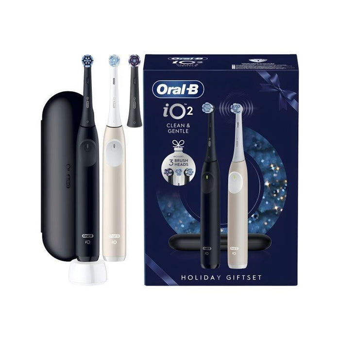 Cepillo De Dientes Braun Io Series 2 Duo Pack Gift Edition Eléctrico, Segunda Pieza De Mano, Incl. 3 Cabezales De Cepillo 8006530069373