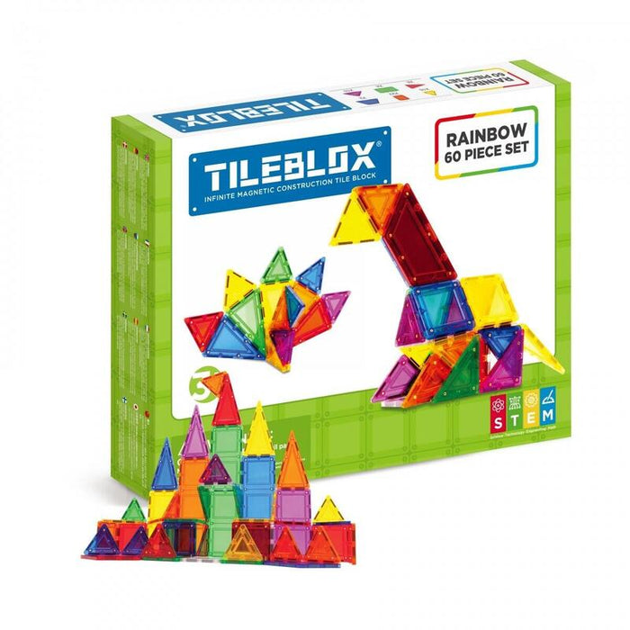 Zestaw Teczowy Tileblox 60 Elementów