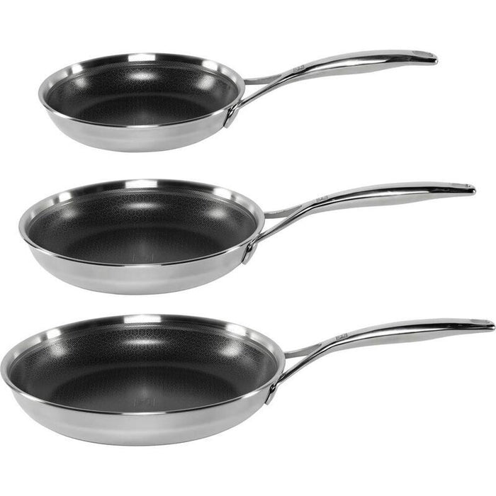 Zwilling Peak Bratpfannenset 3-Tlg,(20+24+28) 18/10 Edelstahl