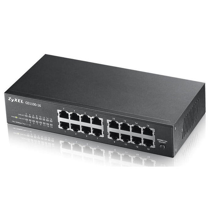 Zyxel Switch 16ptos 16x Ge Gs1100-16 V2